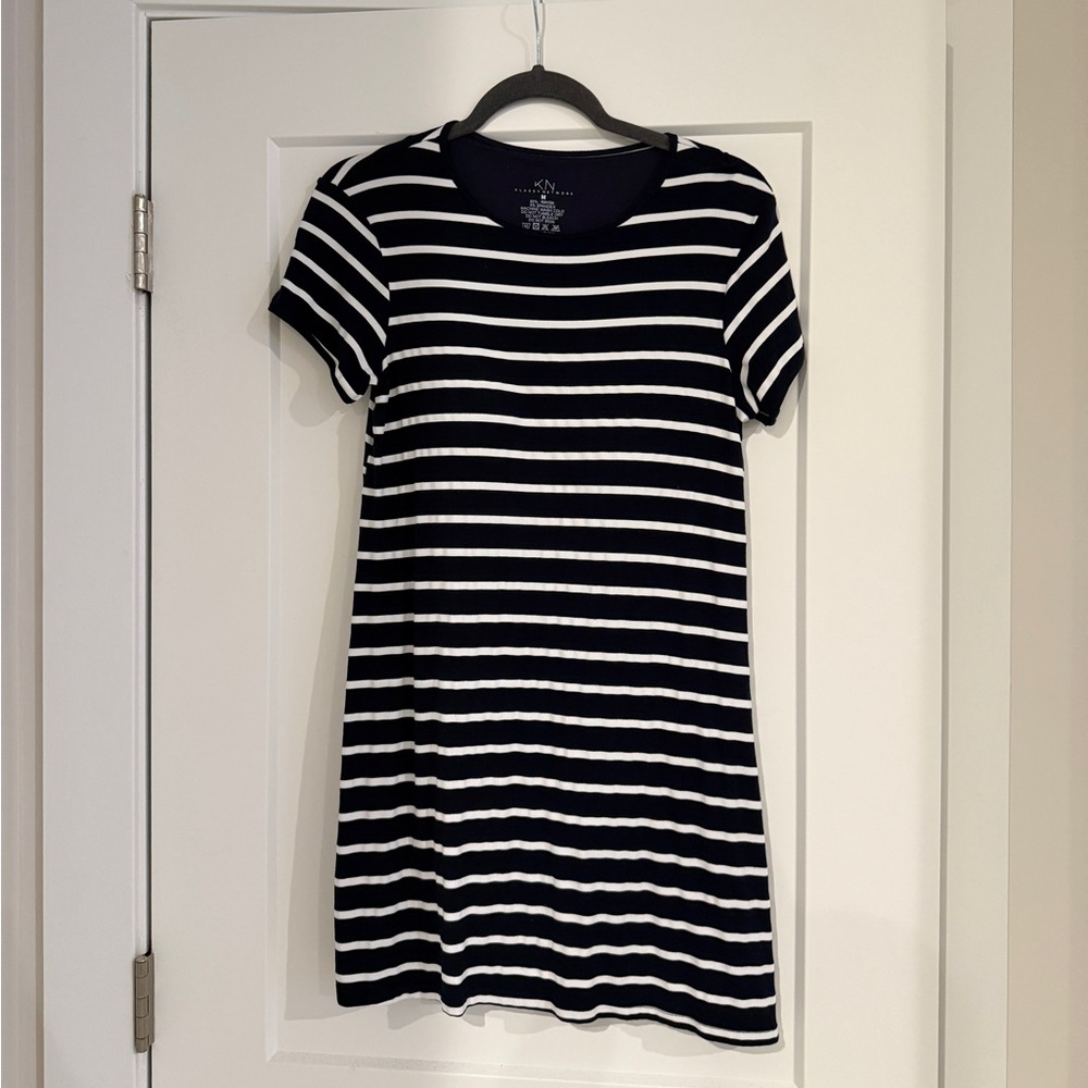 Klassy Network Navy Striped Mini Dress